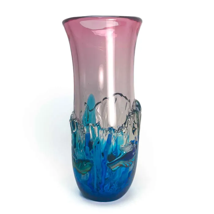 MuranoVitrum Aquarium Splash Vase Earrings