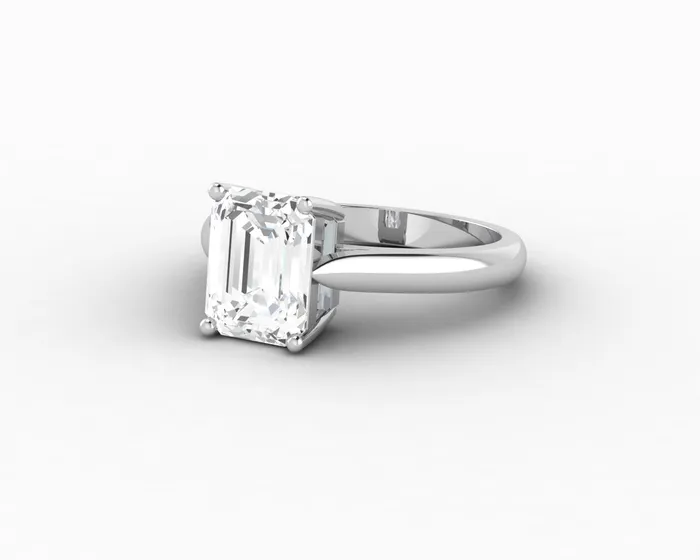Sapheena Jewelry Rings Caterina 25 Ct Solitaire Emerald Cut Engagement Ring
