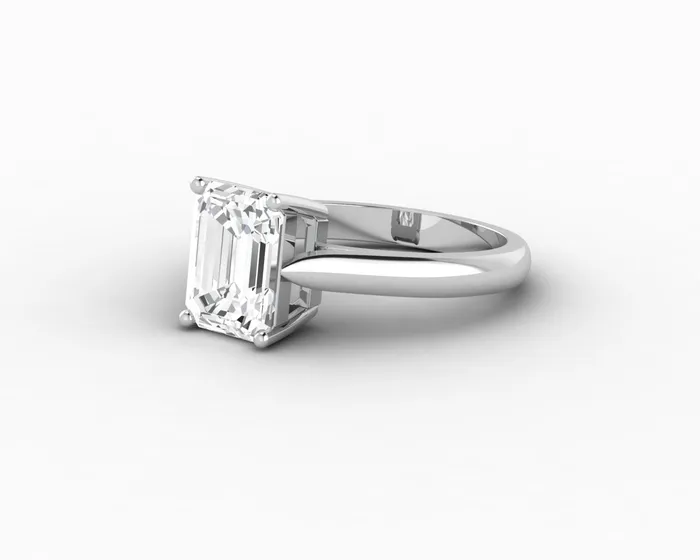 Sapheena Jewelry Rings Caterina 25 Ct Solitaire Emerald Cut Engagement Ring