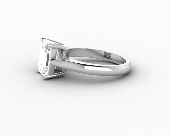 Sapheena Jewelry Rings Caterina 25 Ct Solitaire Emerald Cut Engagement Ring