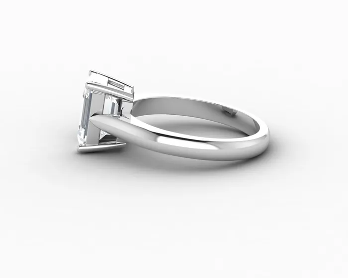 Sapheena Jewelry Rings Caterina 25 Ct Solitaire Emerald Cut Engagement Ring