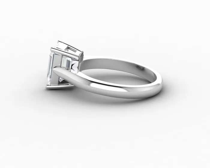 Sapheena Jewelry Rings Caterina 25 Ct Solitaire Emerald Cut Engagement Ring