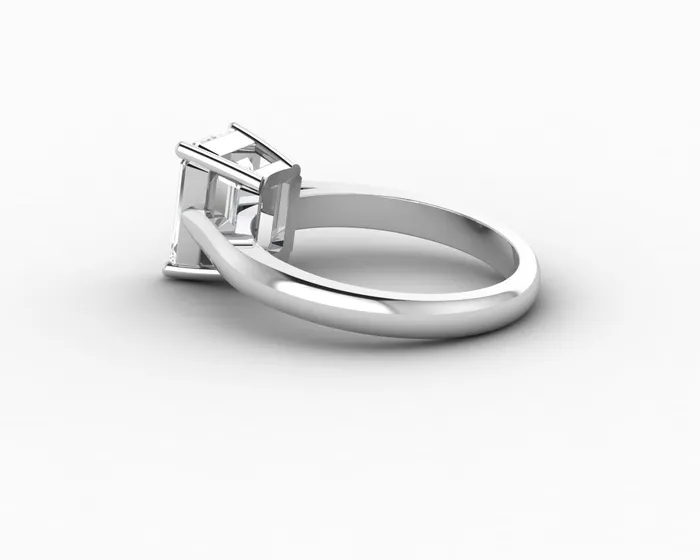 Sapheena Jewelry Rings Caterina 25 Ct Solitaire Emerald Cut Engagement Ring