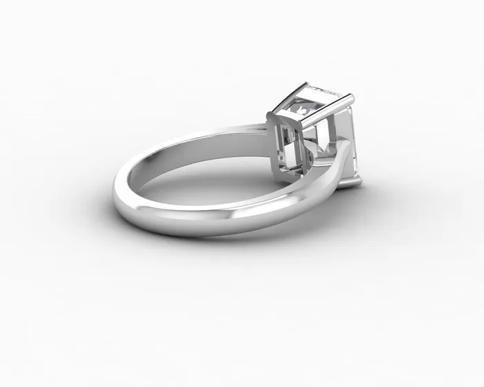 Sapheena Jewelry Rings Caterina 25 Ct Solitaire Emerald Cut Engagement Ring