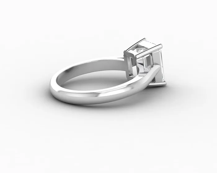 Sapheena Jewelry Rings Caterina 25 Ct Solitaire Emerald Cut Engagement Ring
