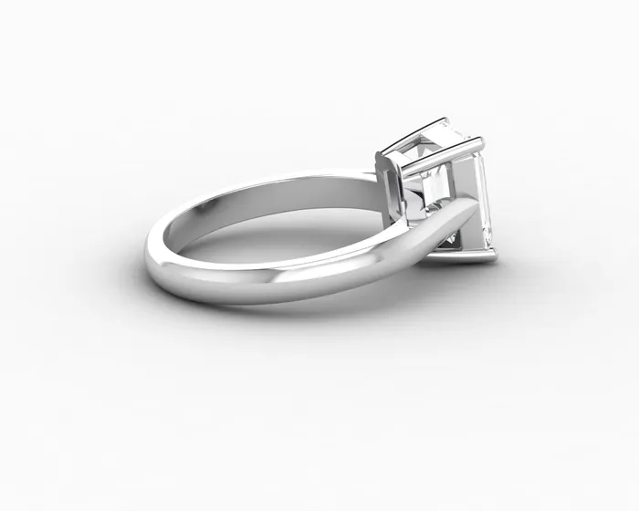 Sapheena Jewelry Rings Caterina 25 Ct Solitaire Emerald Cut Engagement Ring