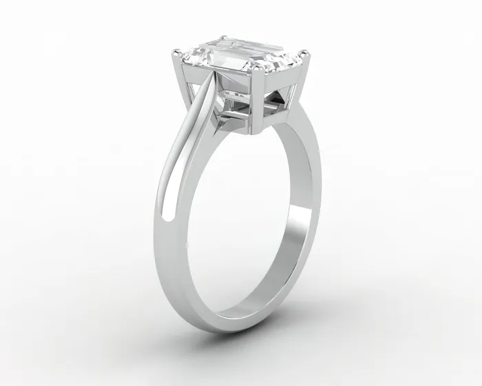 Sapheena Jewelry Rings Caterina 25 Ct Solitaire Emerald Cut Engagement Ring