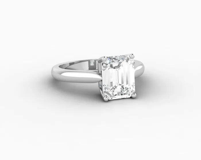 Sapheena Jewelry Rings Caterina 25 Ct Solitaire Emerald Cut Engagement Ring