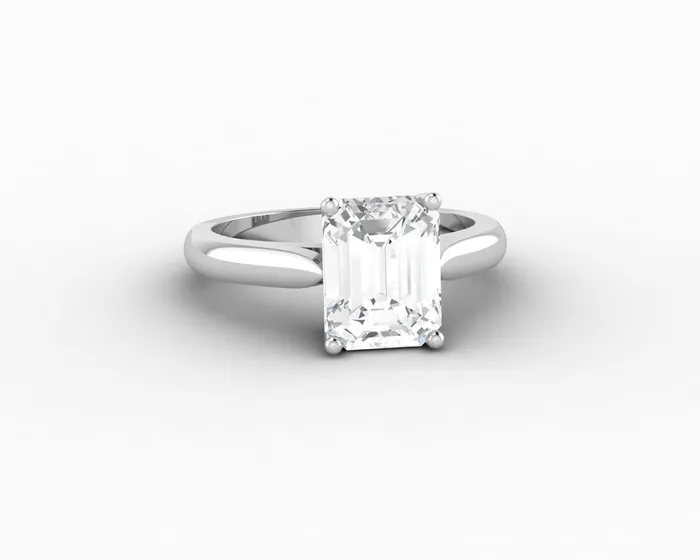Sapheena Jewelry Rings Caterina 25 Ct Solitaire Emerald Cut Engagement Ring