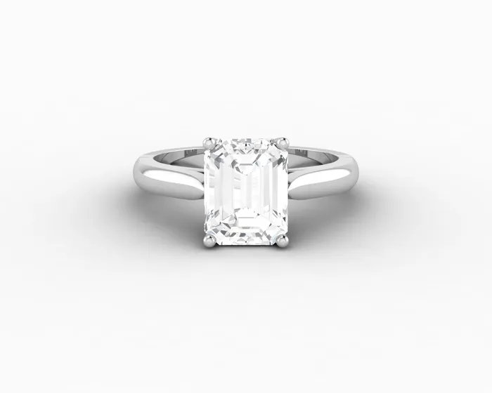 Sapheena Jewelry Rings Caterina 25 Ct Solitaire Emerald Cut Engagement Ring