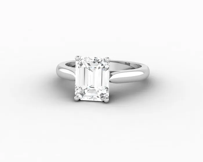 Sapheena Jewelry Rings Caterina 25 Ct Solitaire Emerald Cut Engagement Ring