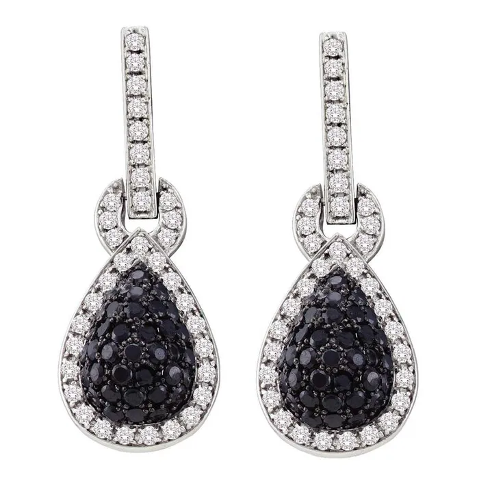 gndatlanta Earrings 1 34CTDiamond BLACK EARRING