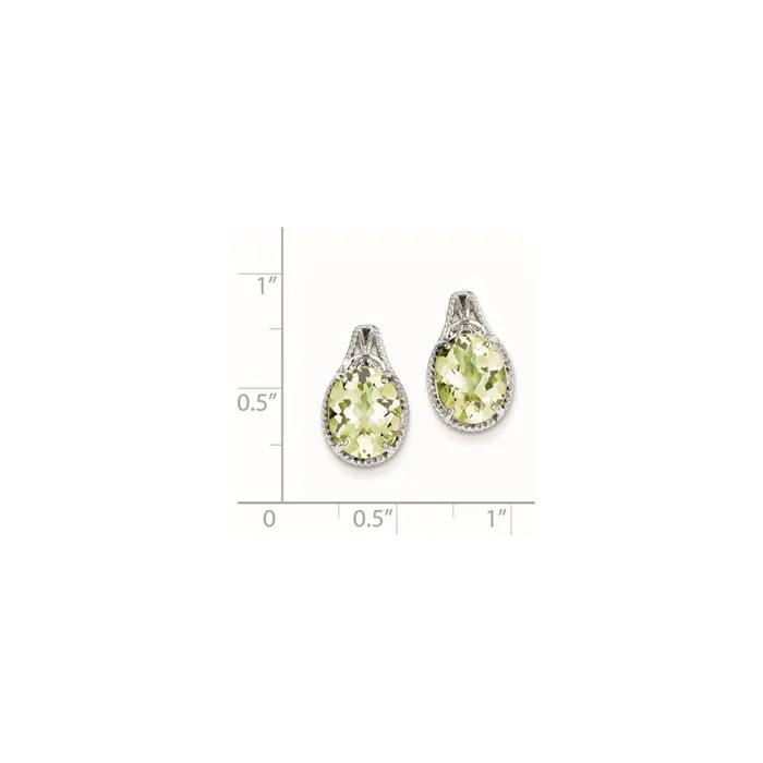 Goldia Earrings Sterling Silver Lemon Quartz Earrings
