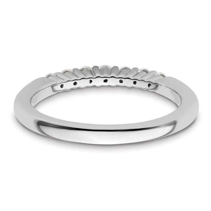 Goldia Rings 14K White Gold Lab Grown Diamond VSSI G Wedding Band Ring