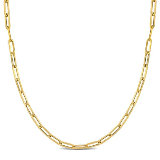 JMS always Necklaces Original AMOUR 4mm Oval Link Necklace In 14K Yellow Gold 24 In JMS always Necklaces Original AMOUR 4mm Oval Link Necklace In 14K Yellow Gold 24 In