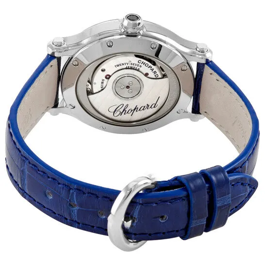 JMS always Watches Original Chopard Happy Sport Oval Automatic Silver Dial Ladies Watch 2786023001