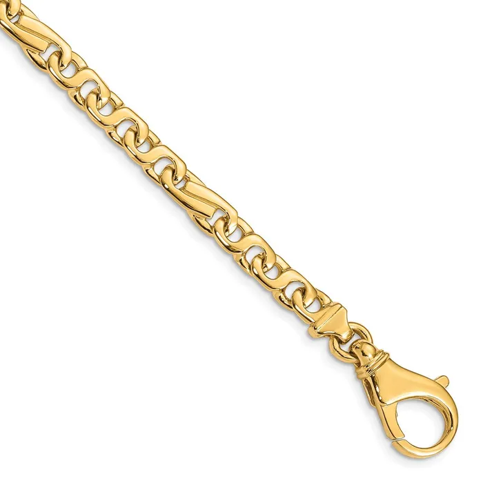 Necklaces Solid 14K Yellow Gold 18 inch 58mm Hand Polished Fancy Link with Fancy Lobster Clasp Chain Necklace MDS Necklaces Solid 14K Yellow Gold 18 inch 58mm Hand Polished Fancy Link with Fancy Lobster Clasp Chain Necklace MDS