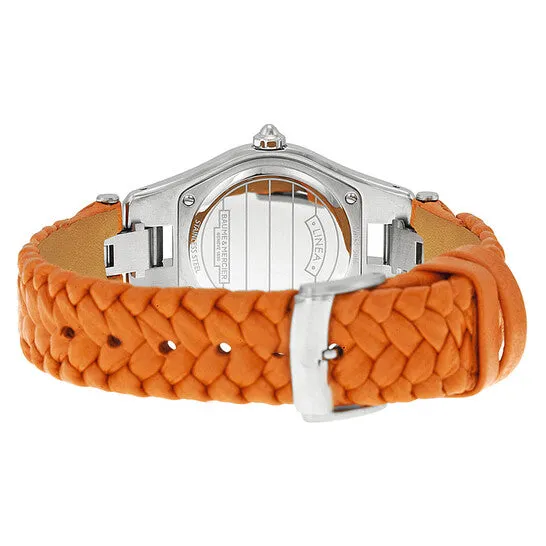 Original Baume and Mercier Linea Mother of Pearl Dial Orange Leather Ladies Watch 10115 JMS always Watches Original Baume and Mercier Linea Mother of Pearl Dial Orange Leather Ladies Watch 10115 JMS always Watches