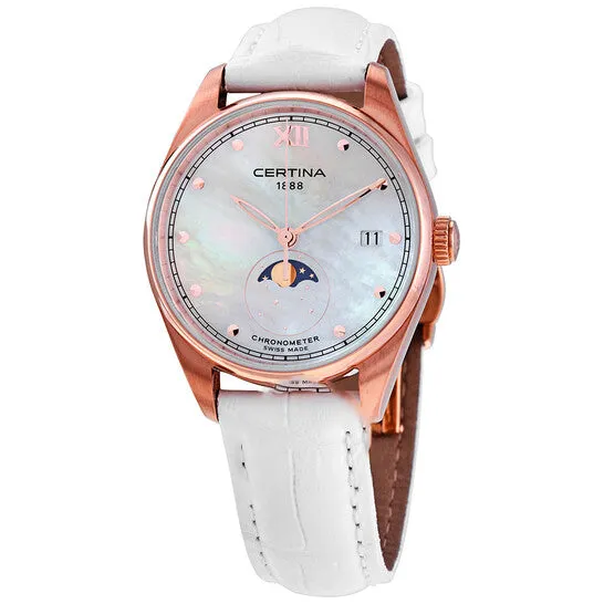 Original Certina DS8 Quartz White Mother of Pearl Dial Ladies Watch C0332573611800 JMS always Watches