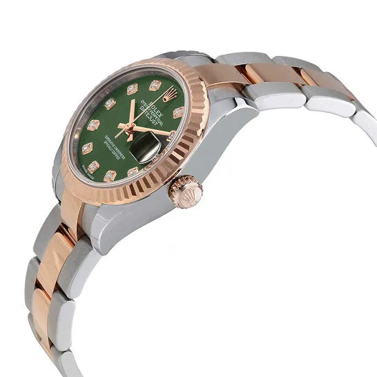 Original Rolex Oyster Perpetual Datejust Olive Green Diamond Dial Ladies Oyster Watch 279171ODO JMS always Watches Original Rolex Oyster Perpetual Datejust Olive Green Diamond Dial Ladies Oyster Watch 279171ODO JMS always Watches