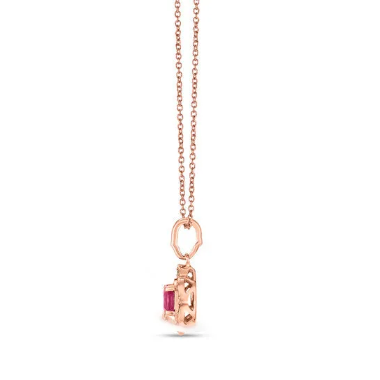 PreStyled Sets Original Le Vian Passion Ruby Pendant set in 14K Strawberry Gold JMS always