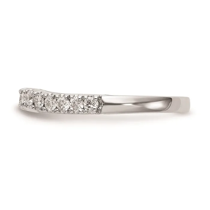 Rings 14K White Gold Real Diamond Wedding Band Goldiacom