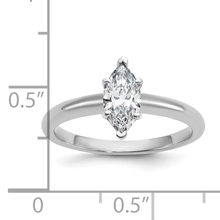 Rings Goldia 14k White Gold 34 Ct Certified Lab Grown Diamond VSSI G Marquise Solitare Engagement Ring
