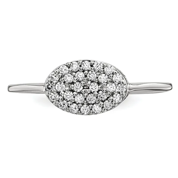 Rings Goldiacom 14kw Diamond Cluster Oval Ring