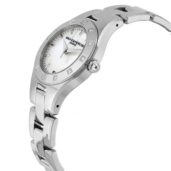 Watches JMS always Original Baume and Mercier Linea Mother of Pearl Diamond Ladies Watch 10071 Watches JMS always Original Baume and Mercier Linea Mother of Pearl Diamond Ladies Watch 10071