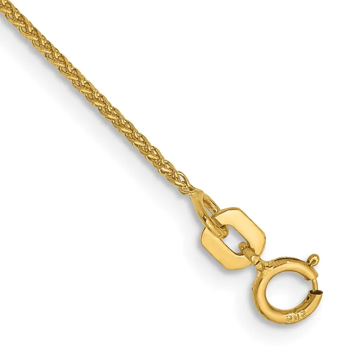 14K 7 inch 105mm Diamondcut Spiga with Spring Ring Clasp Bracelet TreasureFineJewelers Bracelets