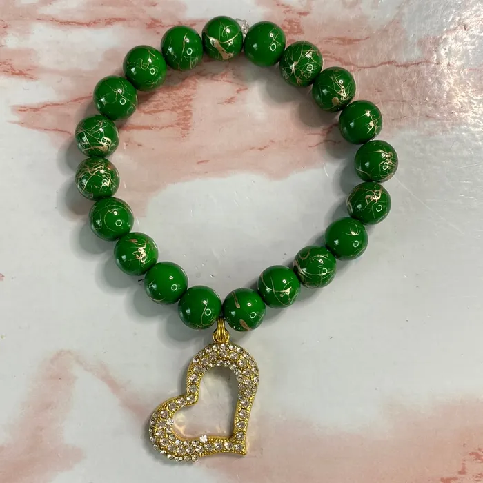 1670 Stretch Bracelet with Charm Skylar Sky Collection Bracelets