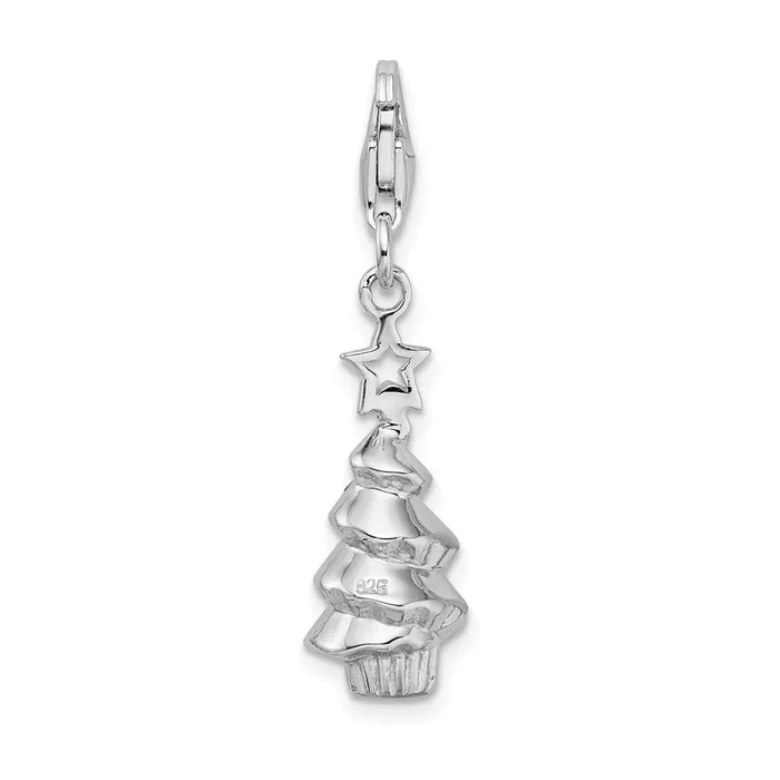 Bracelets TreasureFineJewelers Sterling Silver Rhodium plated Multi Glass Stone Tree Bracelet