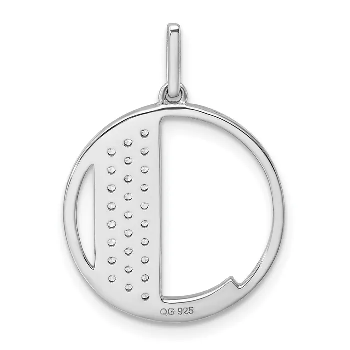 Charm Necklaces 14K White Gold Gatsby Diamond Initial J Charm TreasureFineJewelers