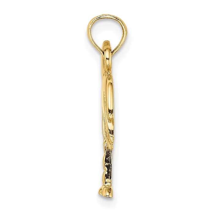 Charm Necklaces TreasureFineJewelers 14K Polished Charleston Palm Tree Charm