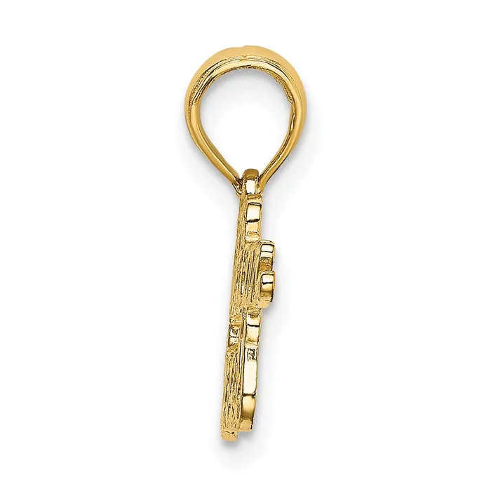 TreasureFineJewelers Charm Necklaces 14K PUERTO RICAN PRINCESS Charm