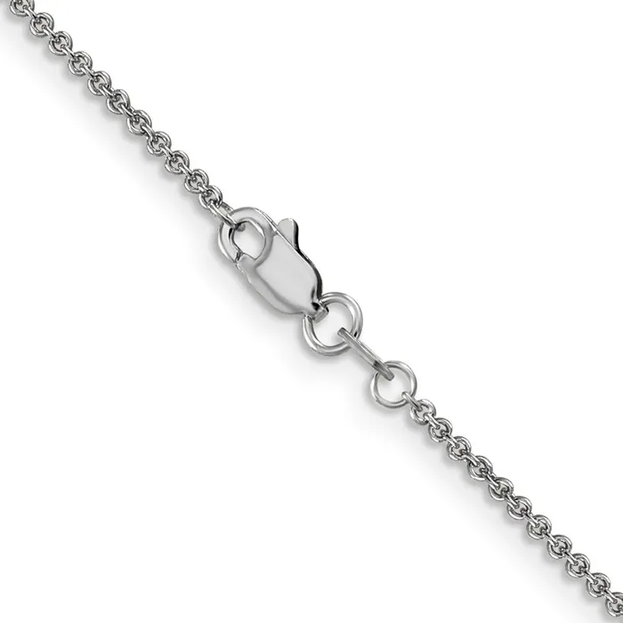 TreasureFineJewelers Rings Leslies 14K White Gold 14mm Round Cable Chain