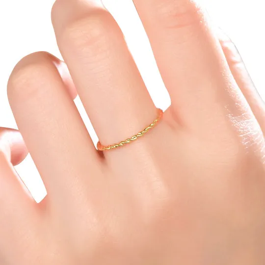 Trendolla Jewelry Rings Twisted Stackable Wedding Highs And Lows Ring