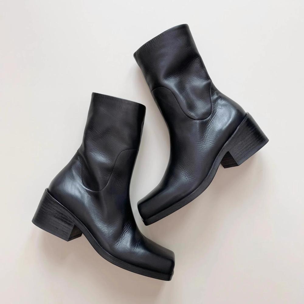 Ankle Boots | Leather Cow Boy Chisel Toe Ankle Boots  – Womens Ankle Boots Ankle Boots