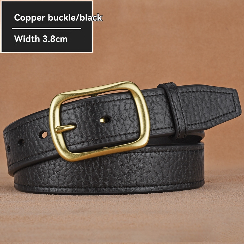 Belts & Suspenders | Leather Textured Casual Belt  – Mens Accessories Belts & Suspenders