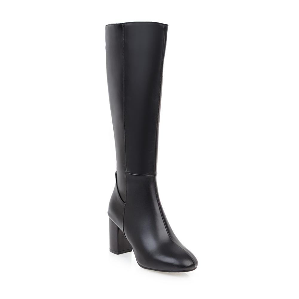 Boots | Leather Chisel Toe Knee High Boots  – Womens Boots Boots