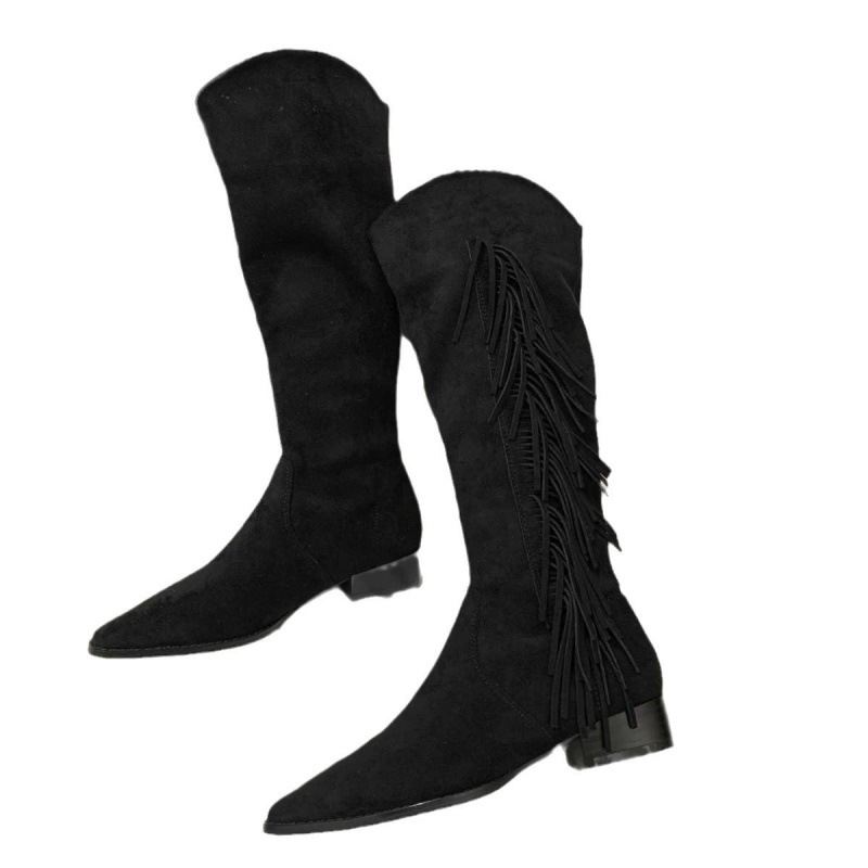 Boots | Suede Mid Calf Boots  – Womens Boots Boots