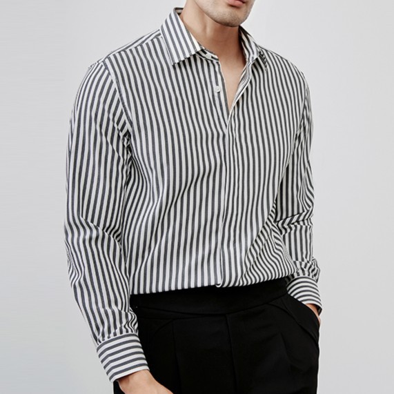 Casual Shirts | Pure Cotton Striped Shirt  – Mens Casual Shirts Casual Shirts