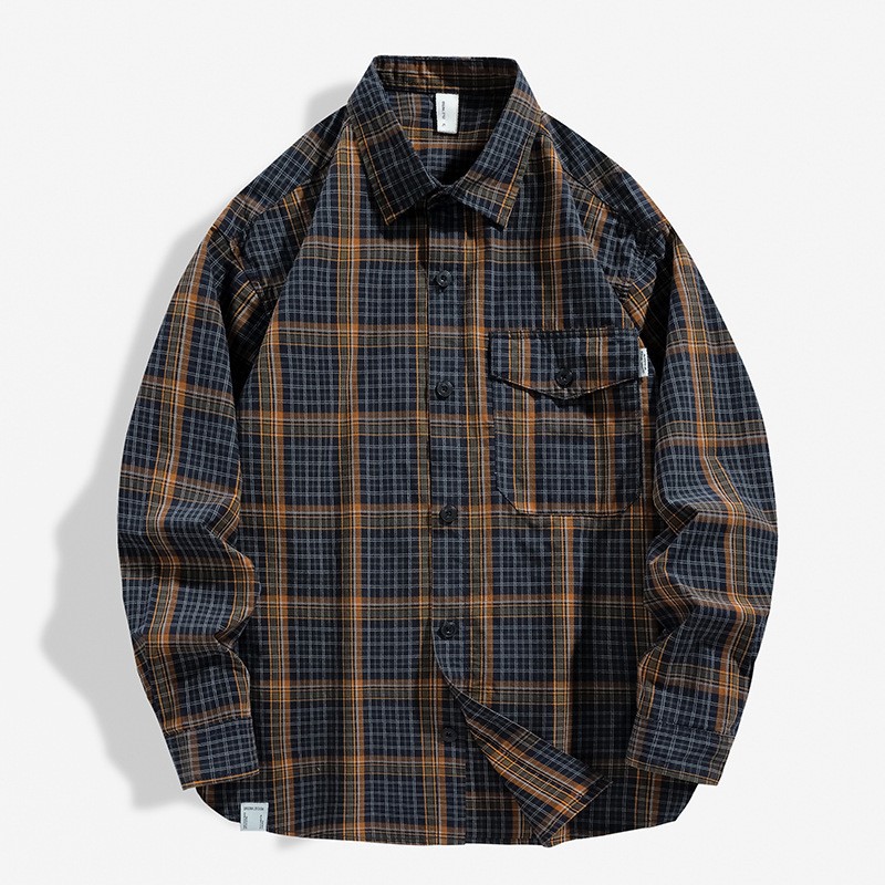 Casual Shirts | Textured Check Overshirt  – Mens Casual Shirts Casual Shirts