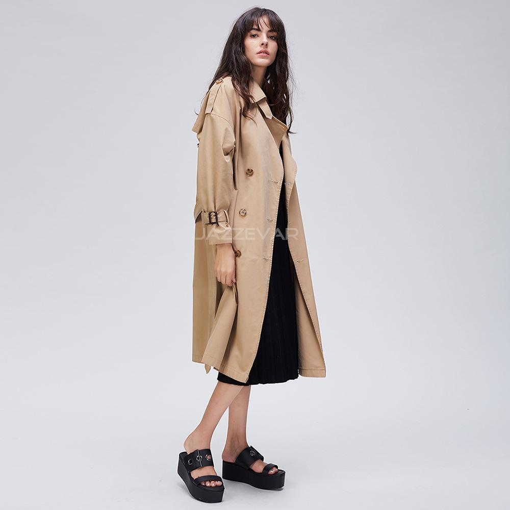 Coats & Jackets | Cotton Rich Longline Trench Coat  – Womens Clothing Coats & Jackets