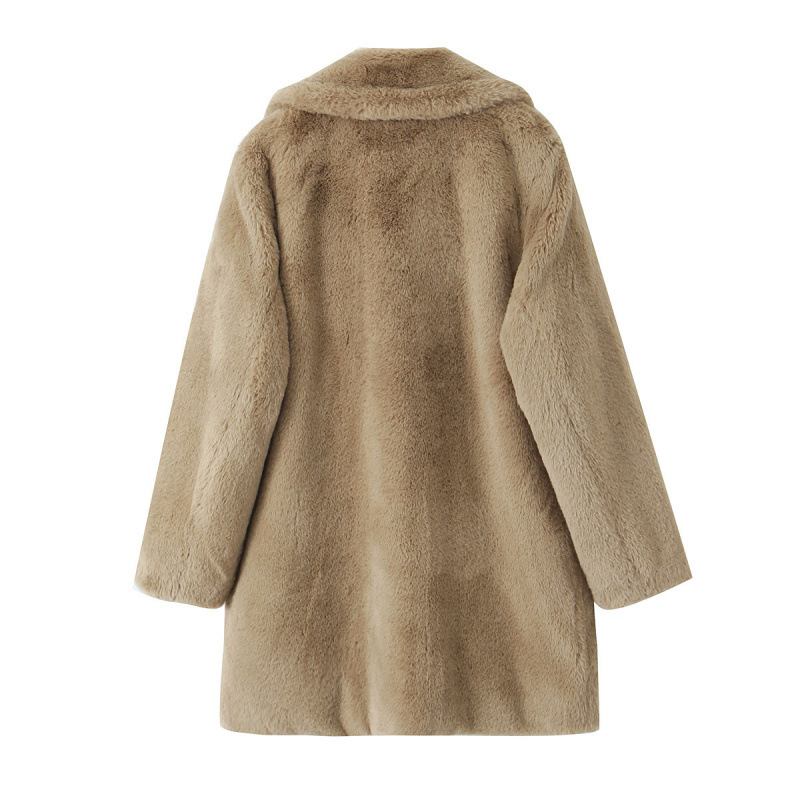 Coats & Jackets | Faux Fur Collared Longline Coat  – Womens Clothing Coats & Jackets