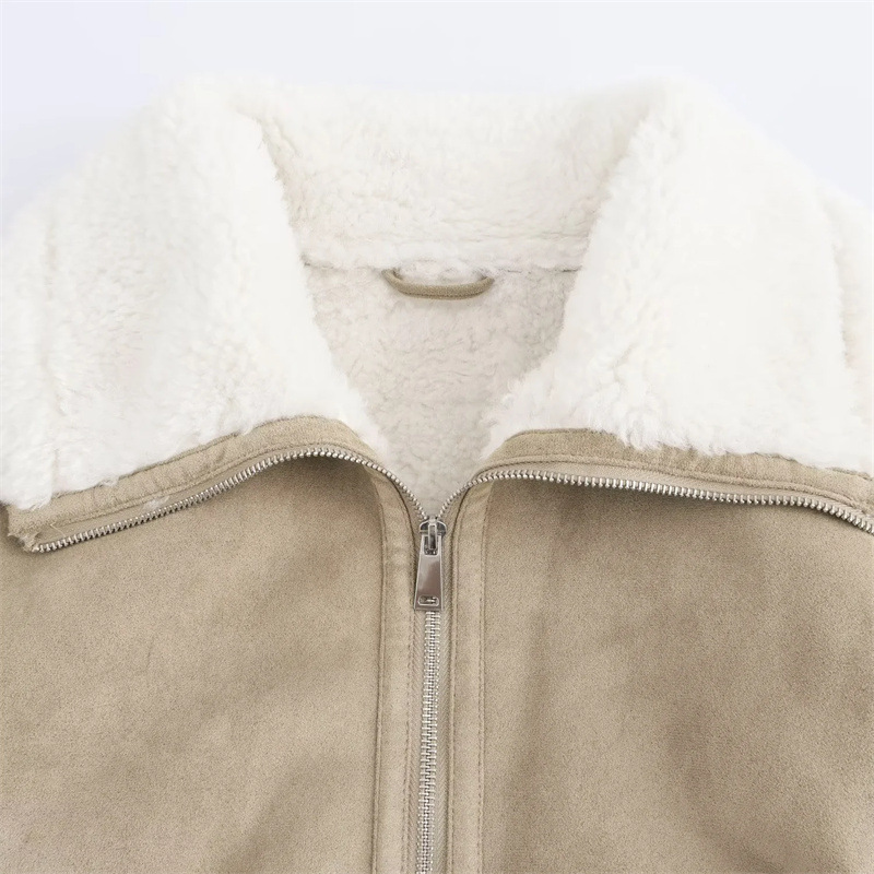 Coats & Jackets | Faux Shearling Lightweight Jacket  – Womens Clothing Coats & Jackets