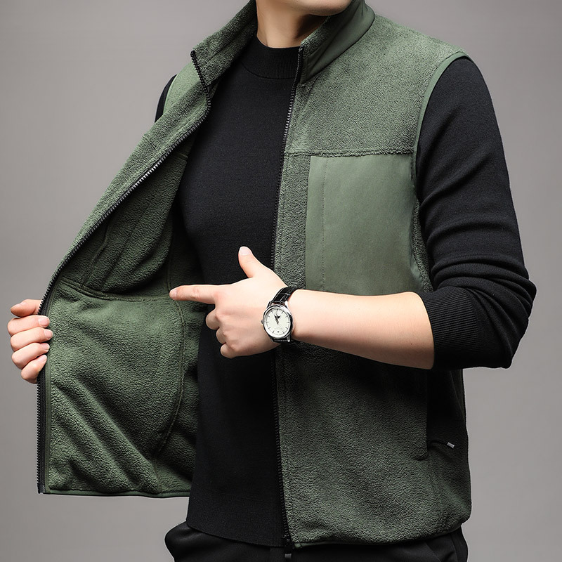 Coats & Jackets | Fleece Funnel Neck Gilet  – Mens Clothing Coats & Jackets