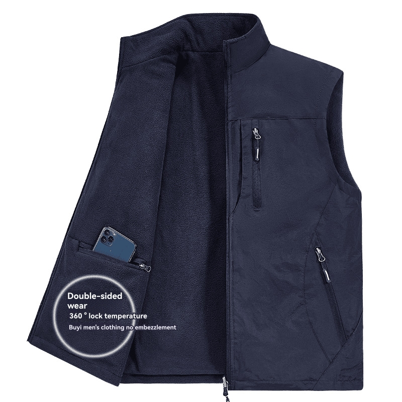 Coats & Jackets | Funnel Neck Fleece Gilet  – Mens Clothing Coats & Jackets