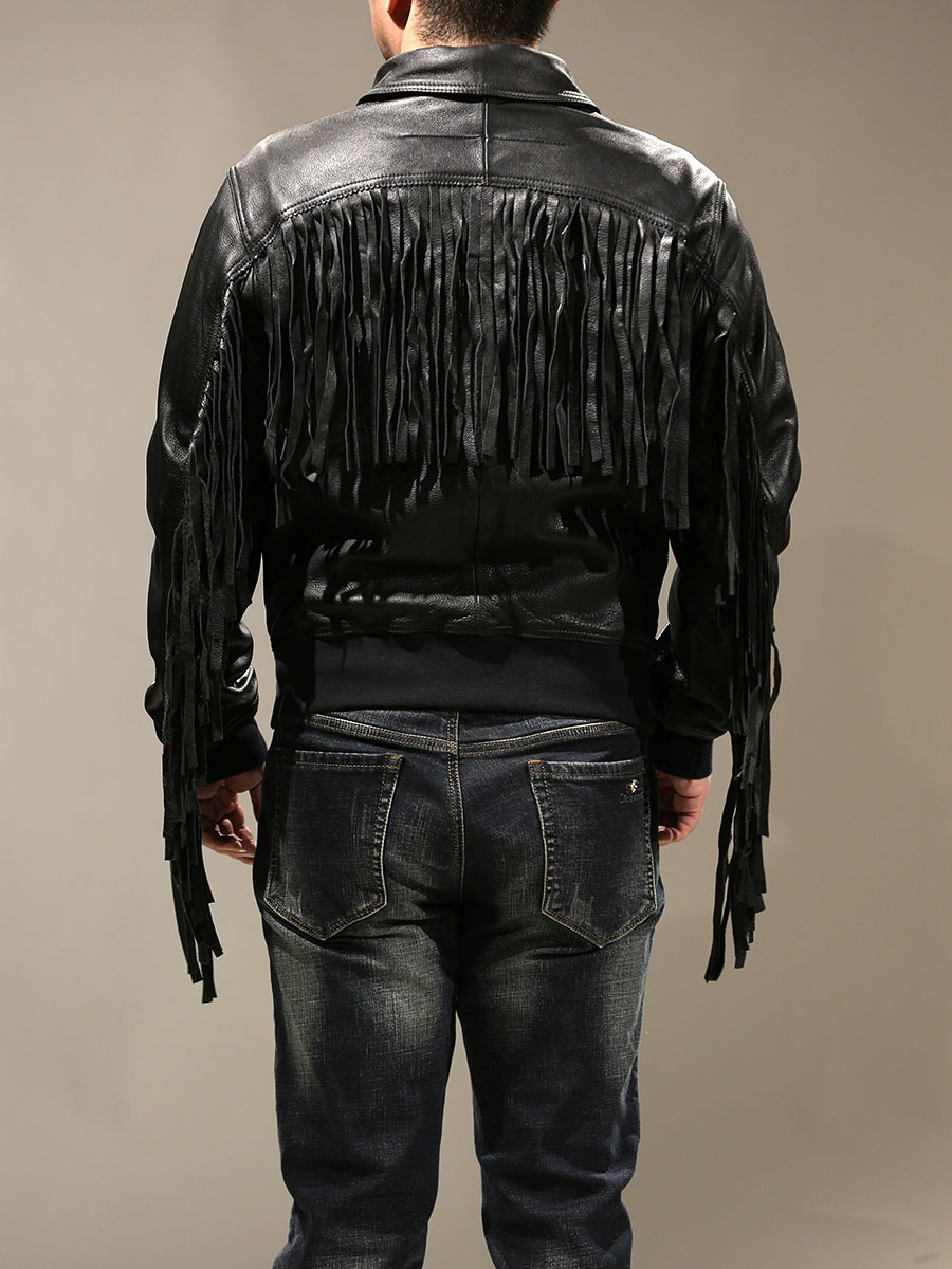 Coats & Jackets | Leather Tassel Fringed Biker Jacket  – Womens Clothing Coats & Jackets