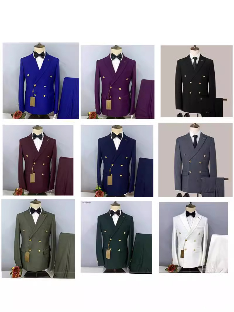 Coats & Jackets | Slim Fit Double Breasted Puppytooth Suit Jacket  – Mens Clothing Coats & Jackets